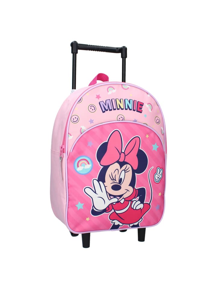 Disney Minnie Mouse Koffer Trolley Rucksack Schulrucksack Rosa in Rosa