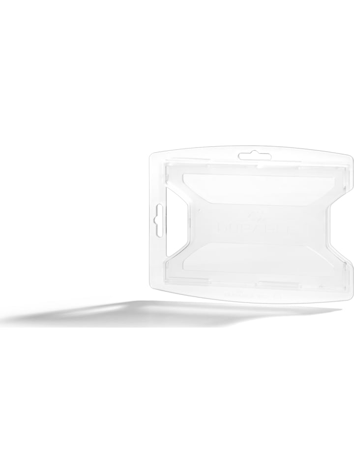 Ausweishalter reXycle 54x85mm für 2 Karten transparent Packung mit 10 ...