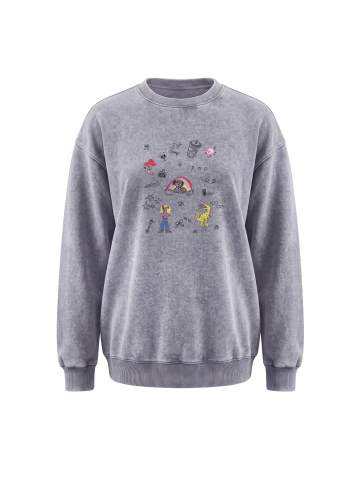 Women Sweatshirt in Dark Grey