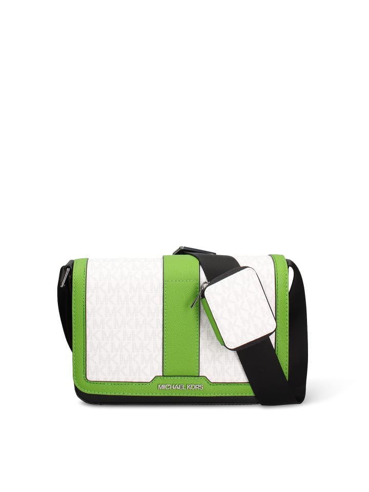 Umhängetasche in WHITE AND GREEN