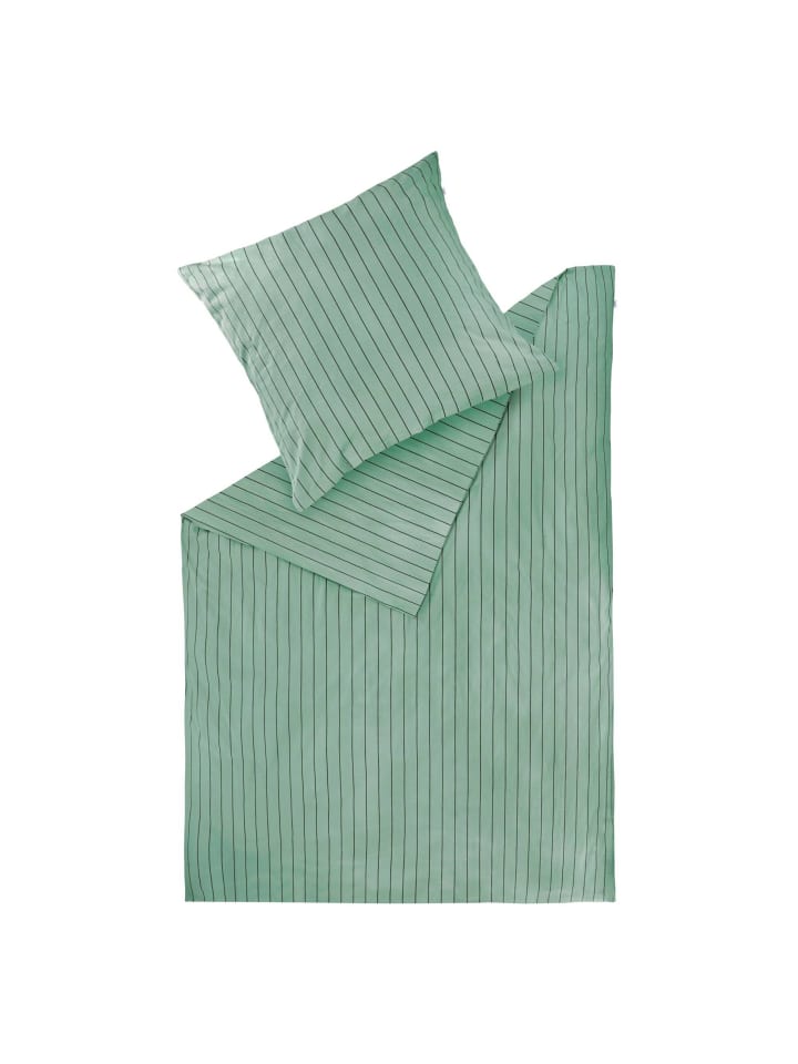 Winter Bettwäsche SOFT STRIPE in Salbei