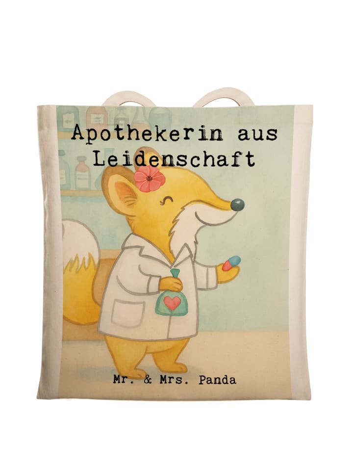 Umhängetasche Apothekerin Leidenschaft Design m... in Weiß