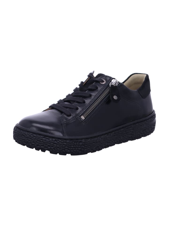 Komfort Schnürschuh in schwarz