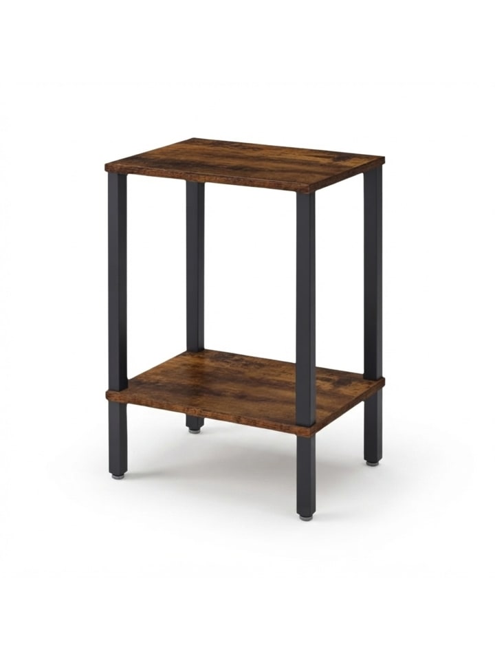 Beistelltisch in Braun/ Schwarz - (B)38 x (H)55 x (T)30 cm