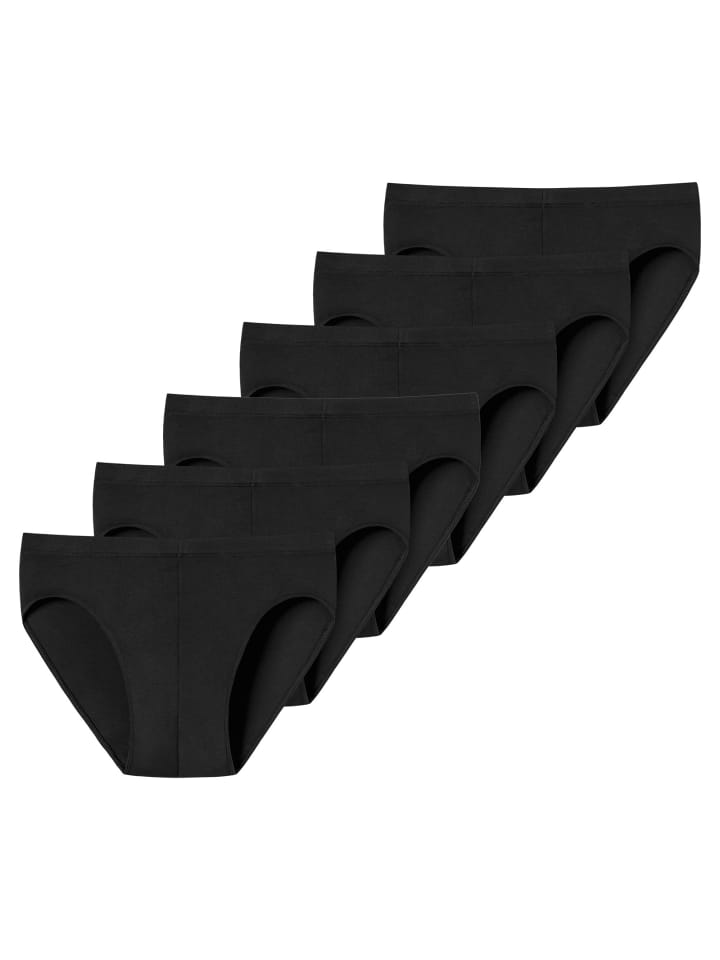 Slip 6er Pack in Schwarz
