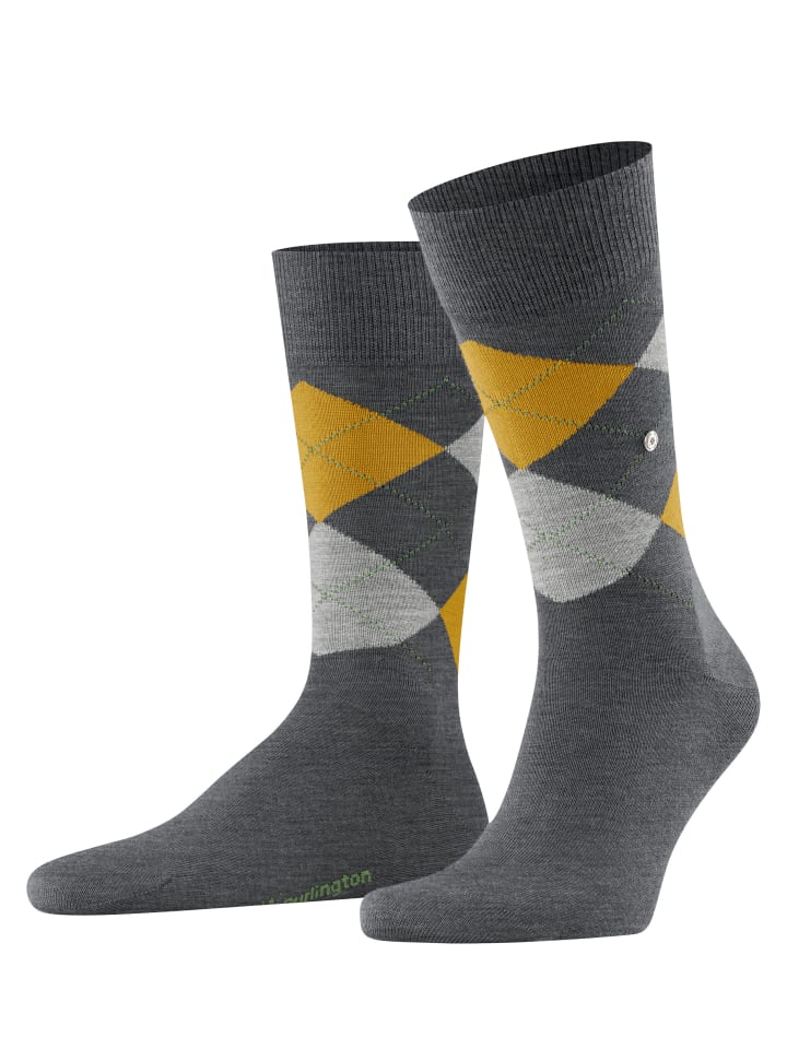 Socken Edinburgh in Grey-bleue