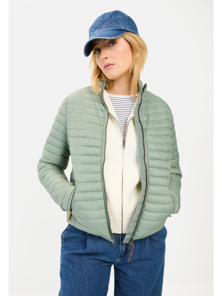 Leichte Steppjacke aus recyceltem Polyamid in Verwaschenes Mintgrün