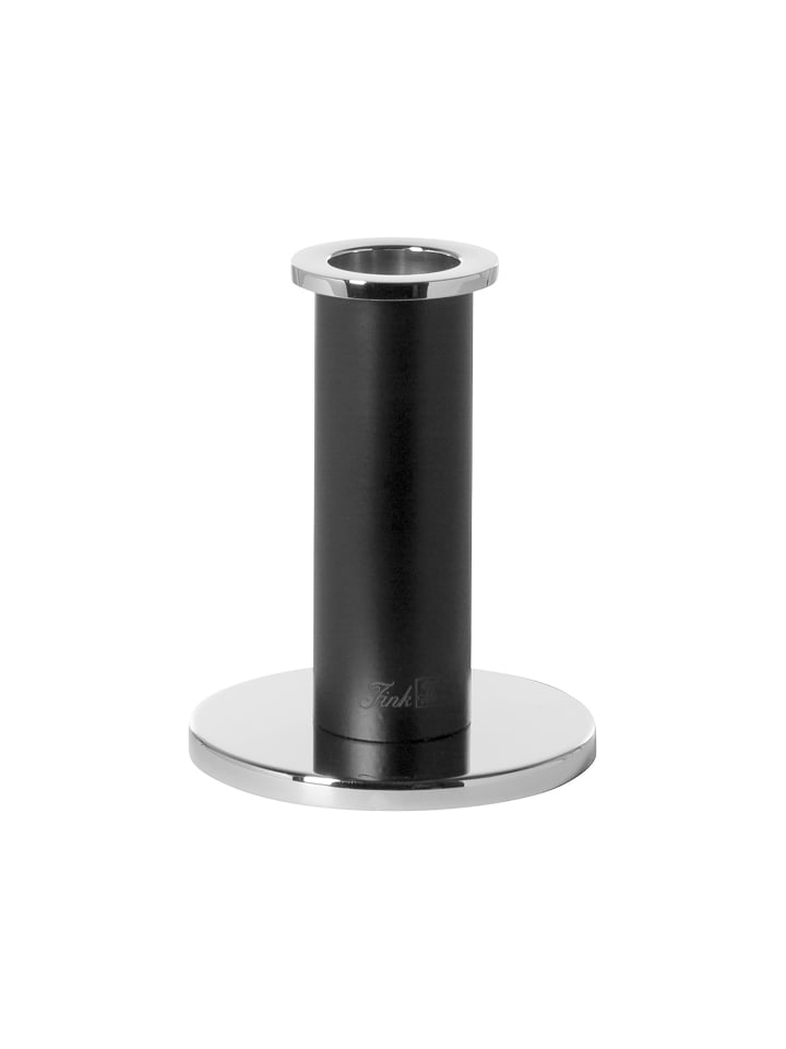 Leuchter Strato schwarz, silberfarben - (H) 11,7 cm