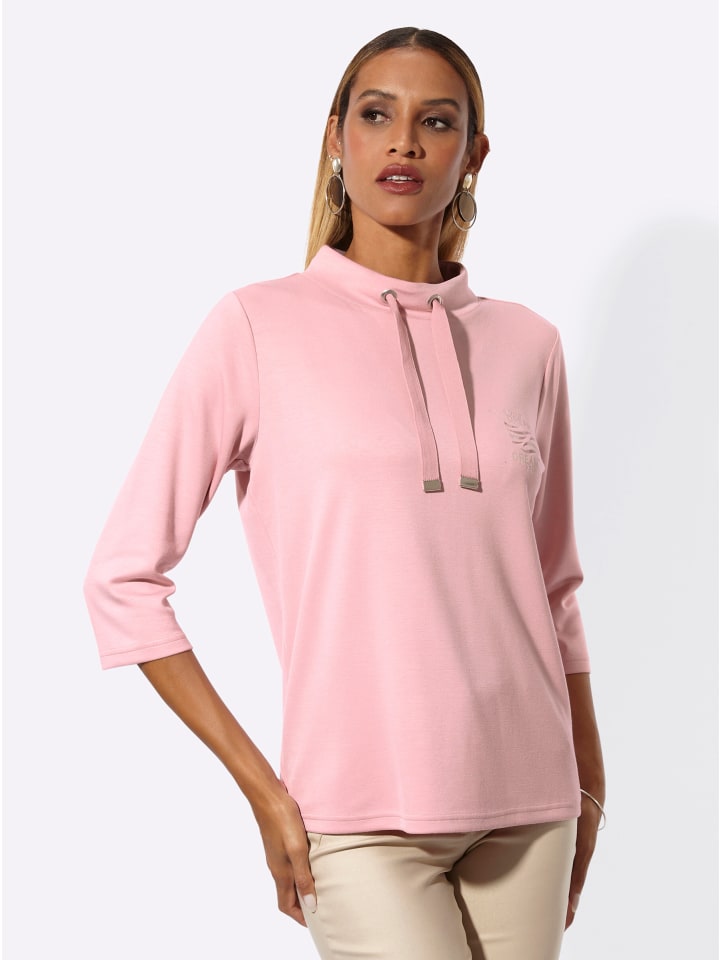 Modal-Mix-Sweatshirt in hortensie-sand-bedruckt