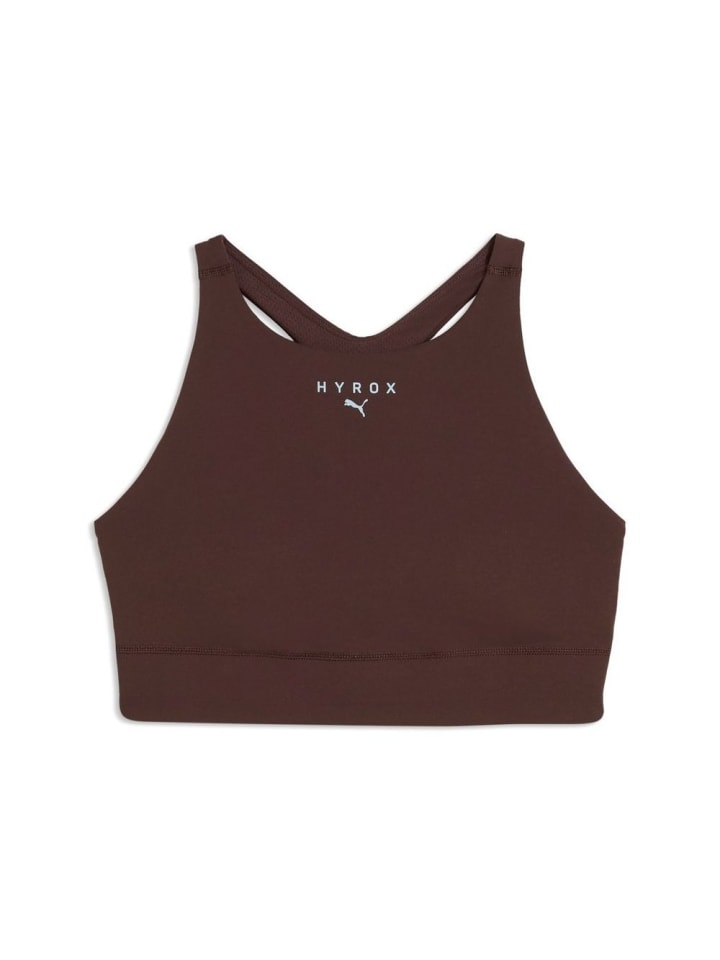 Sport-BH "W Puma X Hyrox Shapeluxe High Neck Bra" in Braun