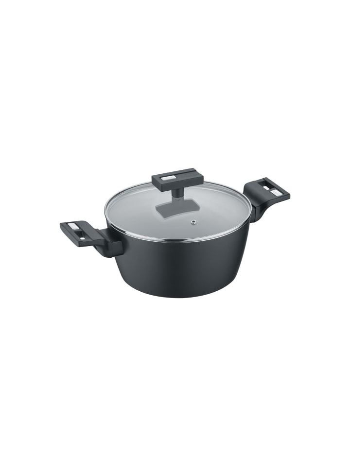 b.clever Kochtopf (mit Deckel) in schwarz