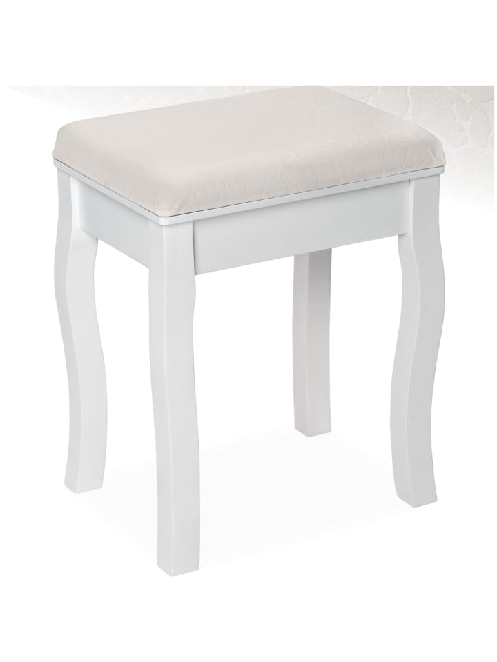 gepolsterter Schminkhocker, Belastbarkeit 100 kg, 40 x 30 x 51 cm