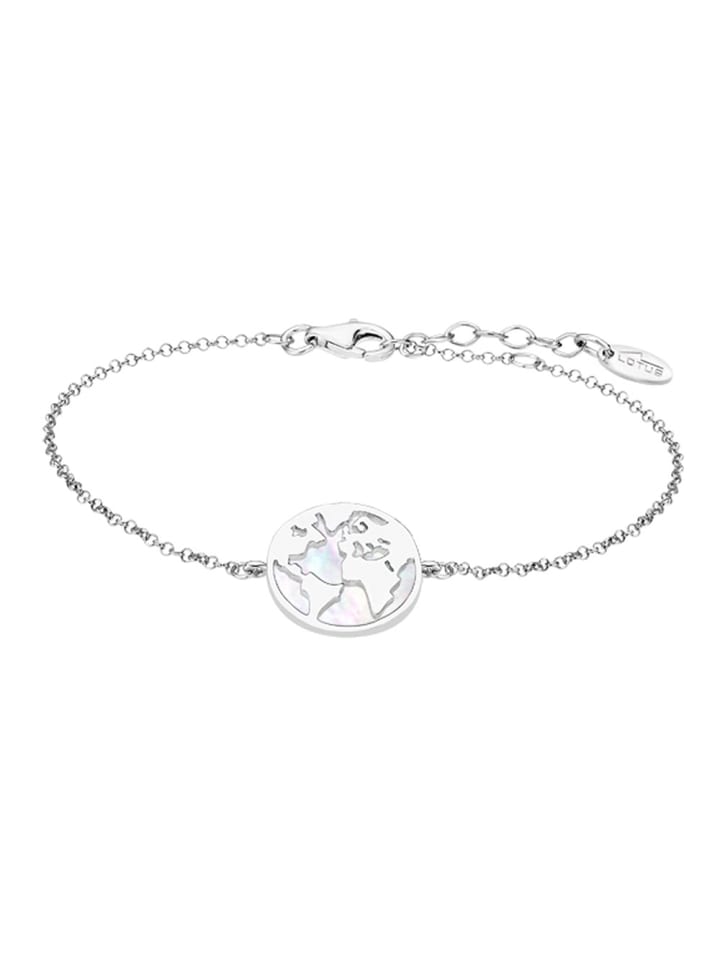 Erde Armband 925 Sterling Silber ca. 16cm silber, mehrfarbig