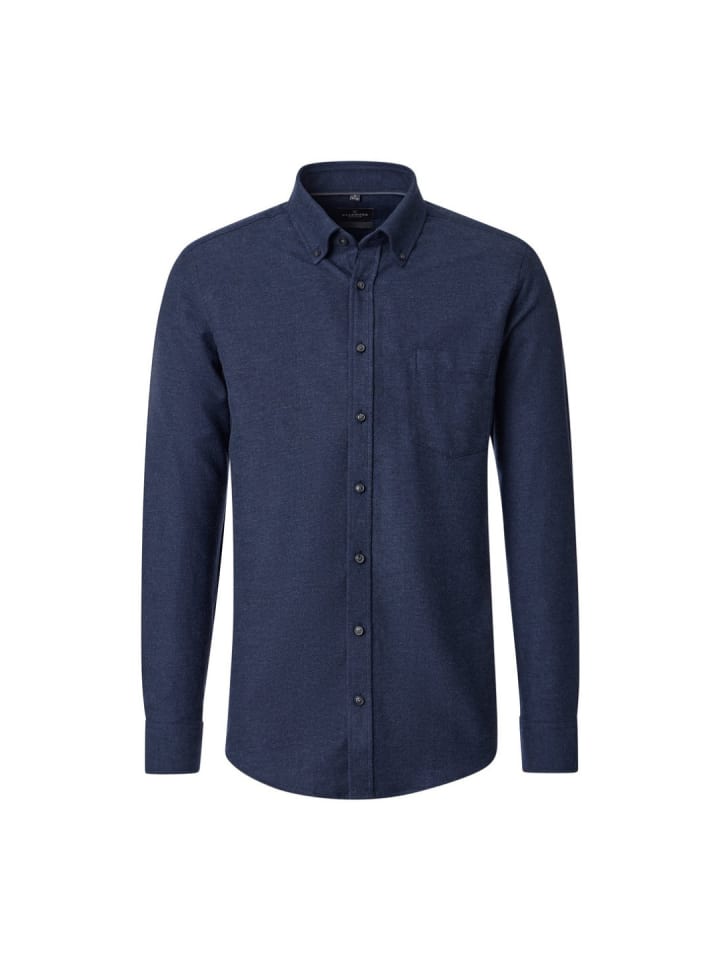 Langarmhemd in blau2
