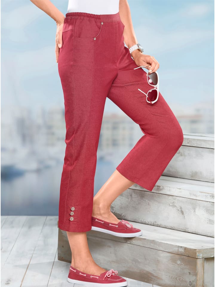 7/8-Jeans in rot