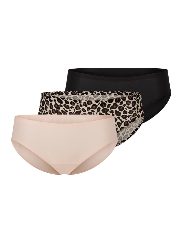Slip Soft Stretch in Golden beige / leo / schwarz