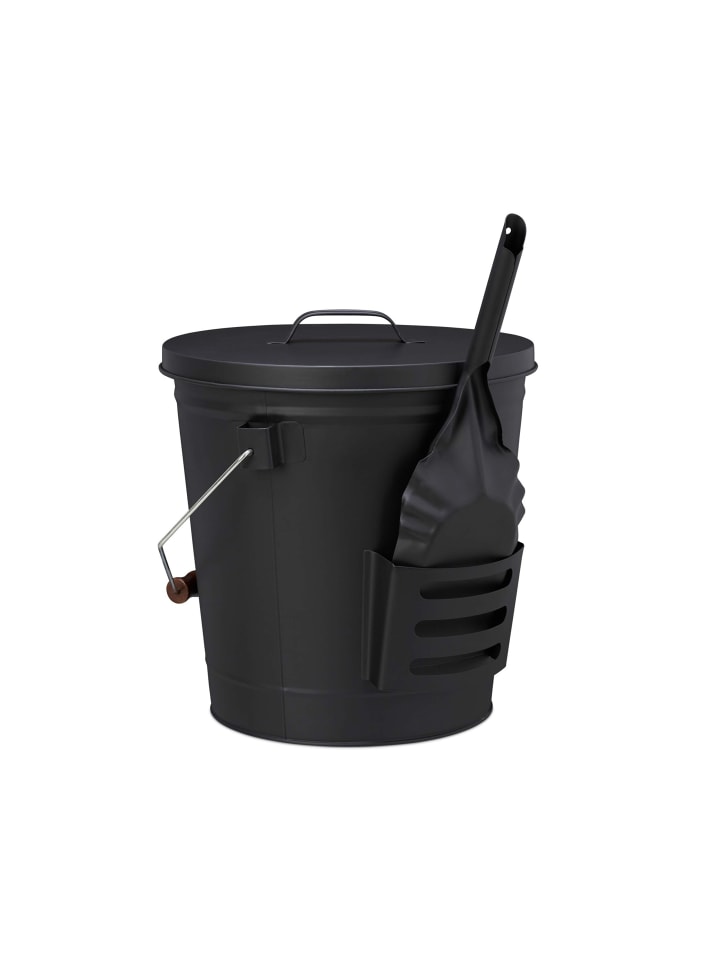 Ascheeimer in Schwarz