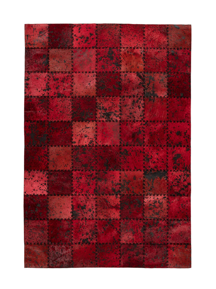 Wohnzimmer Teppich – Kurzflorteppich Voila 125 in rot - rechteckig