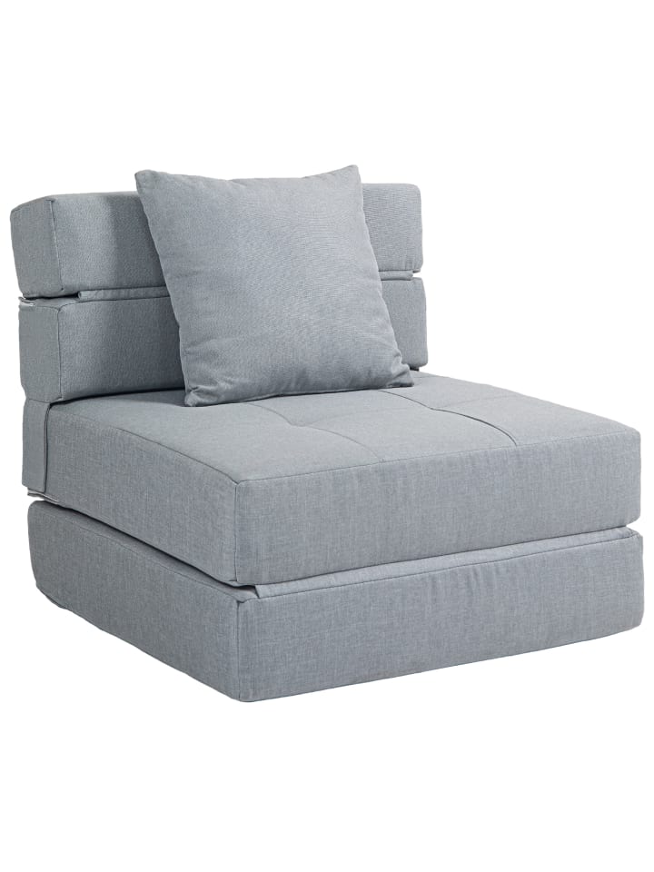 Schlafsessel in Hellgrau 70L x 70B x 61H cm