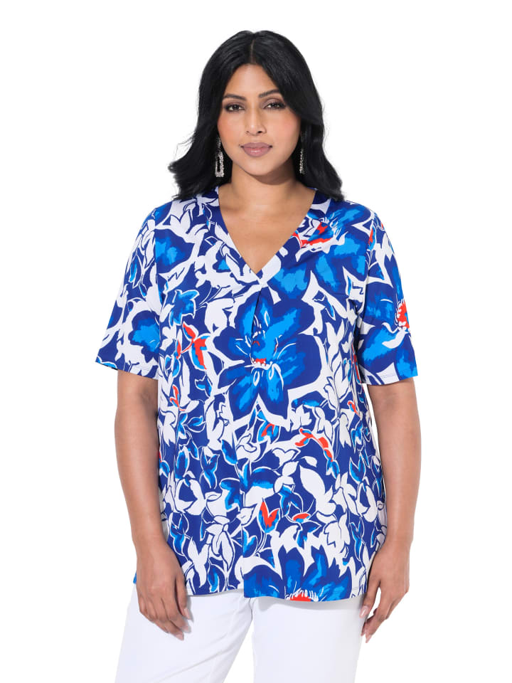 Shirt in kobaltblau