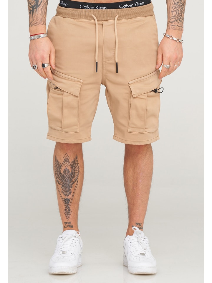 Cargoshorts - Kurze Hose für Herren im Regular-Fit in Beige