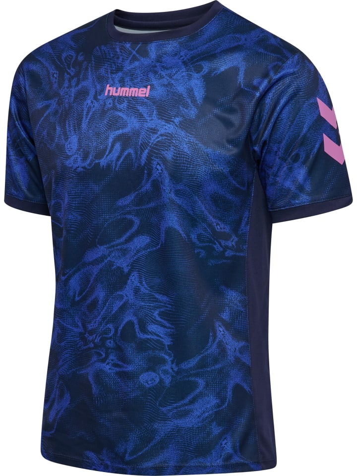 T-Shirt Hmlblaze Erwachsene in MARINE/DAZZLING BLUE