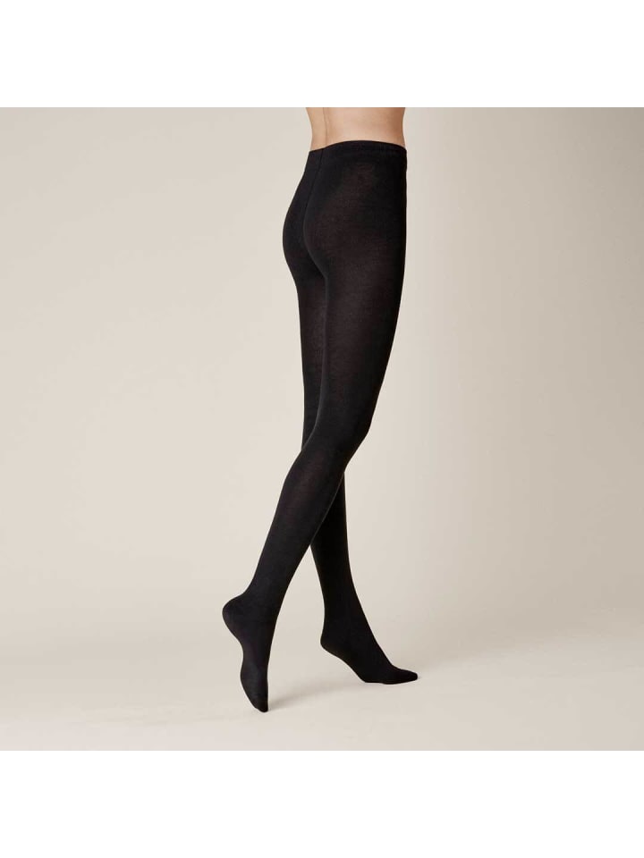 Strickstrumpfhose Liz hautsympatisch in Black