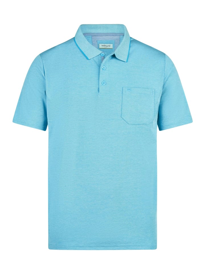 Poloshirt Basic in Türkis