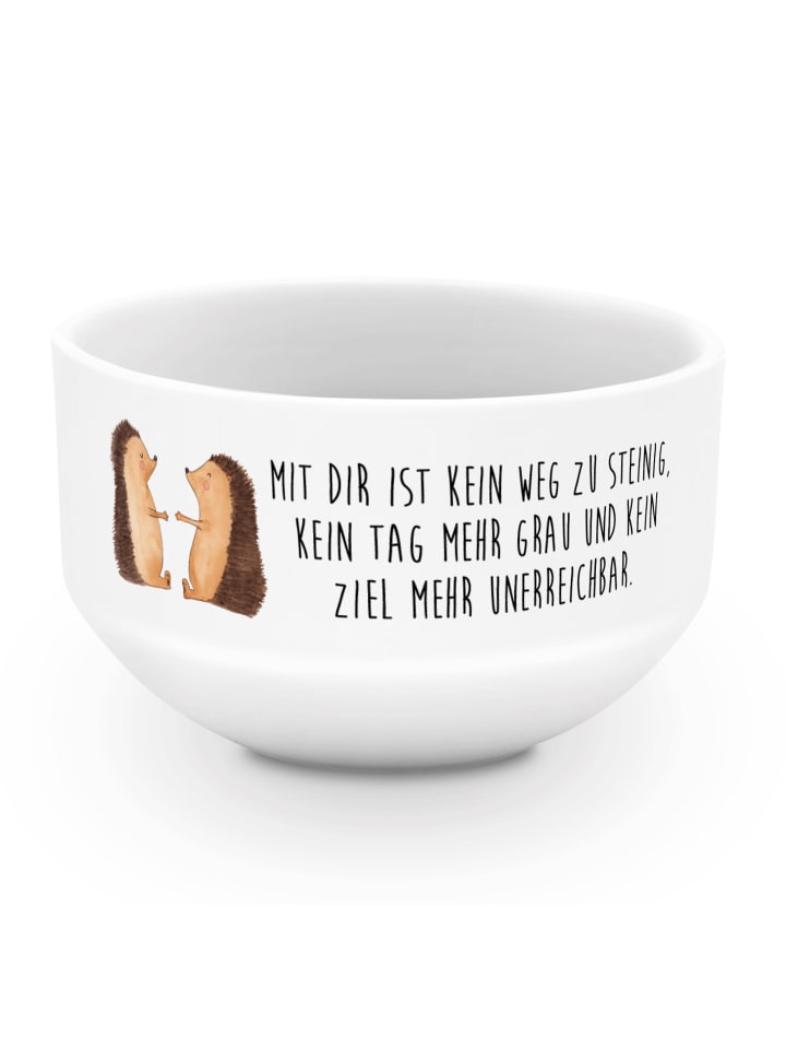 Smoothie Bowl Igel Liebe mit Spruch in Weiß