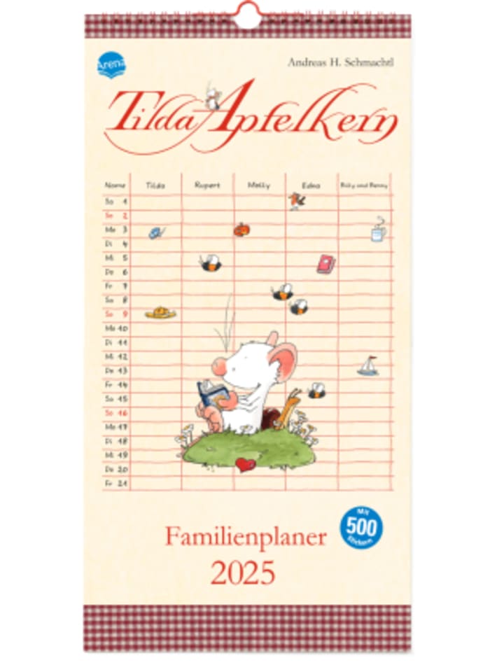 Kalender - Tilda Apfelkern. Familienplaner 2025