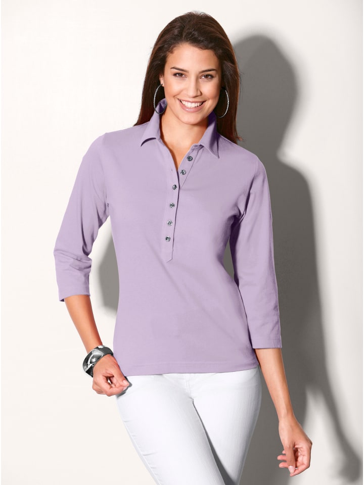Poloshirt in flieder