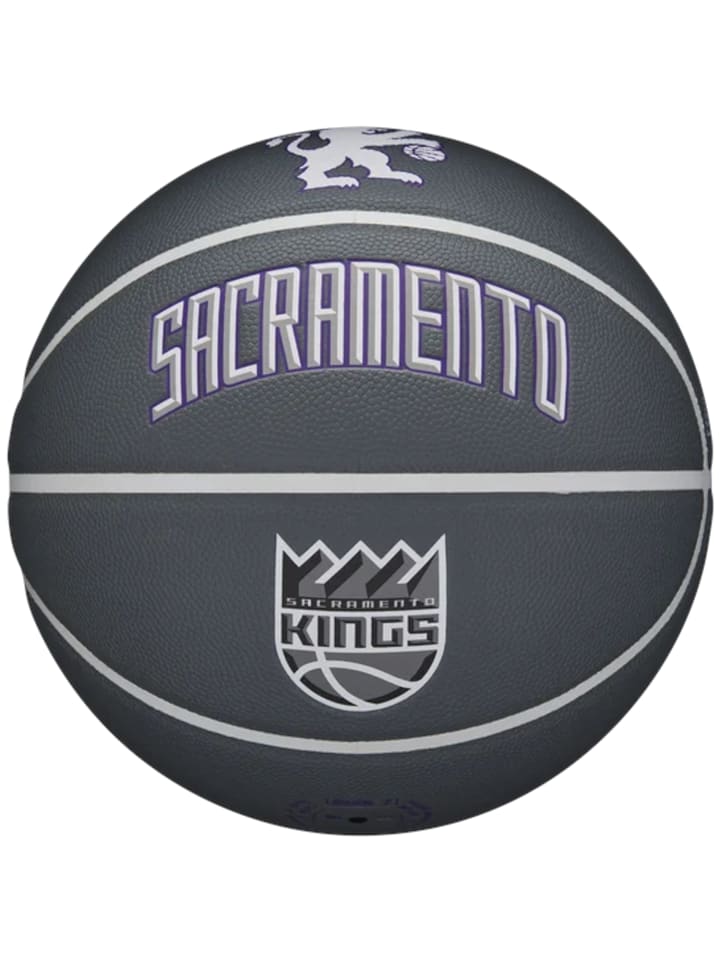 Wilson NBA Team City Collector Sacramento Kings Ball in Grau