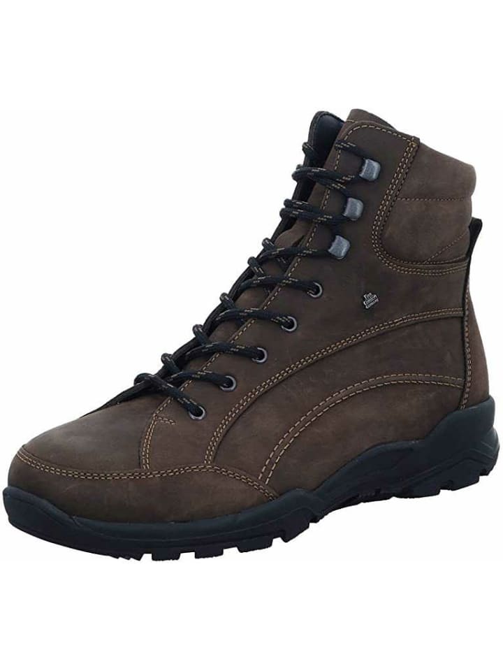 Schnür-Stiefeletten für Herren in dunkel-braun