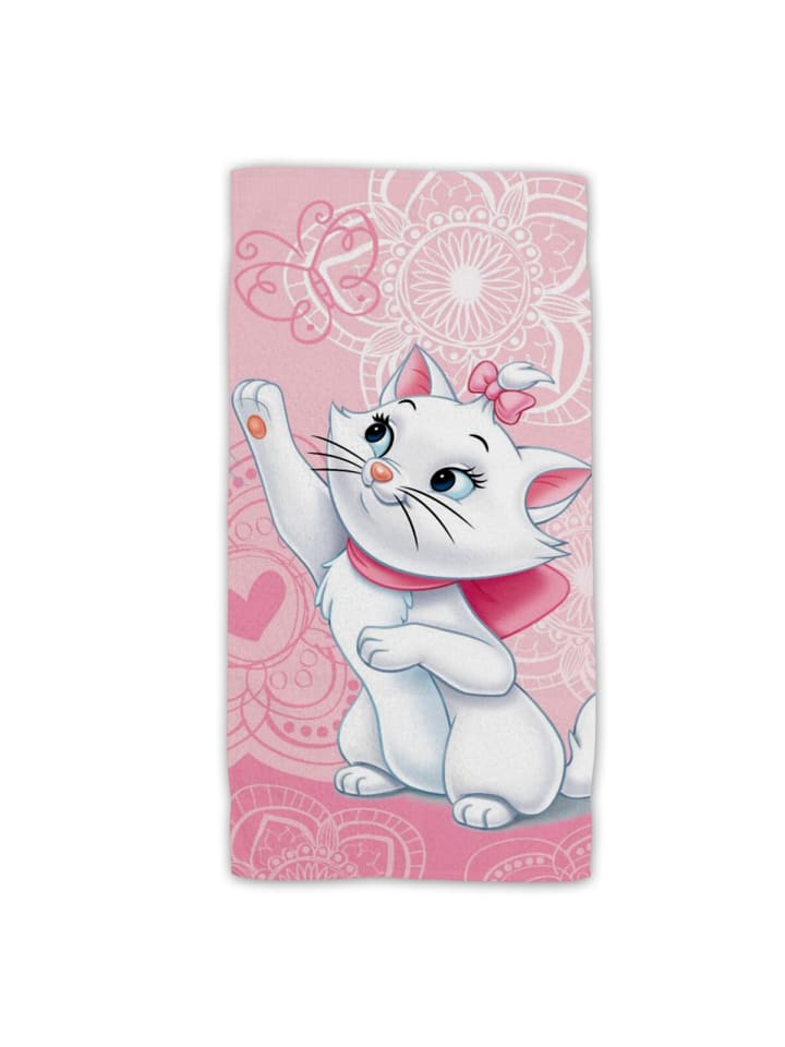 Marie Cat Baumwolle Strandtuch Frottee Badetuch mit Premium Druck in Mehrfarbig