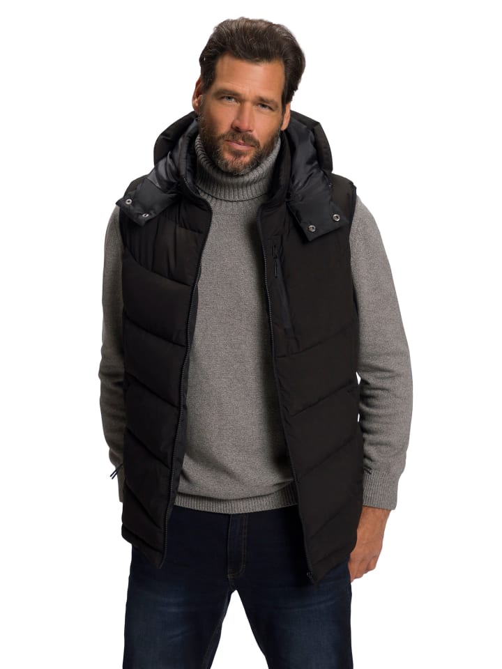 Steppweste in schwarz