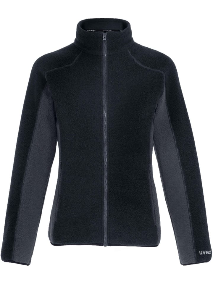 Fleecejacke/Fleecepullover in Schwarz