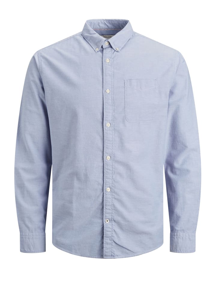 Hemd Slim Fit mit Brusttasche JJEOXFORD in Blau