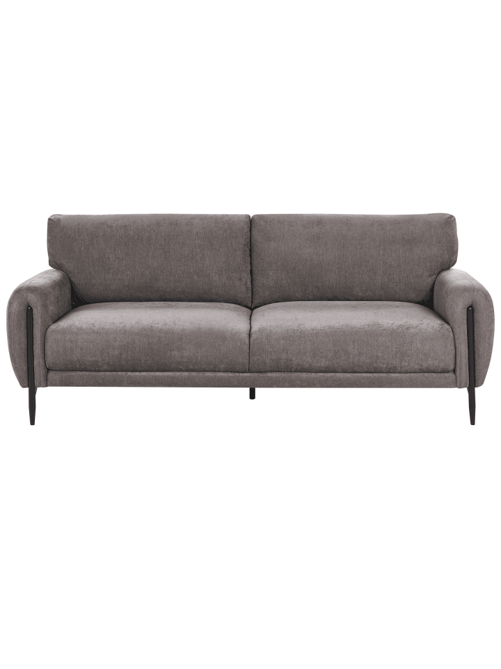 3-Sitzer Sofa SKARO in Beige/Schwarz - (W) 214 x (H) 87 x (L) 89 cm