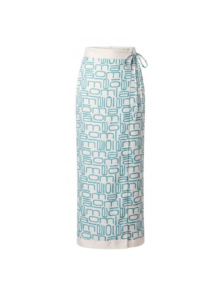 Blau Seide Damen Hose