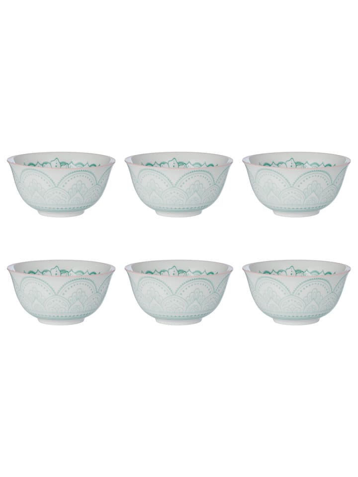 Butlers Schale ORNAMENTS 6er-Set in Grün