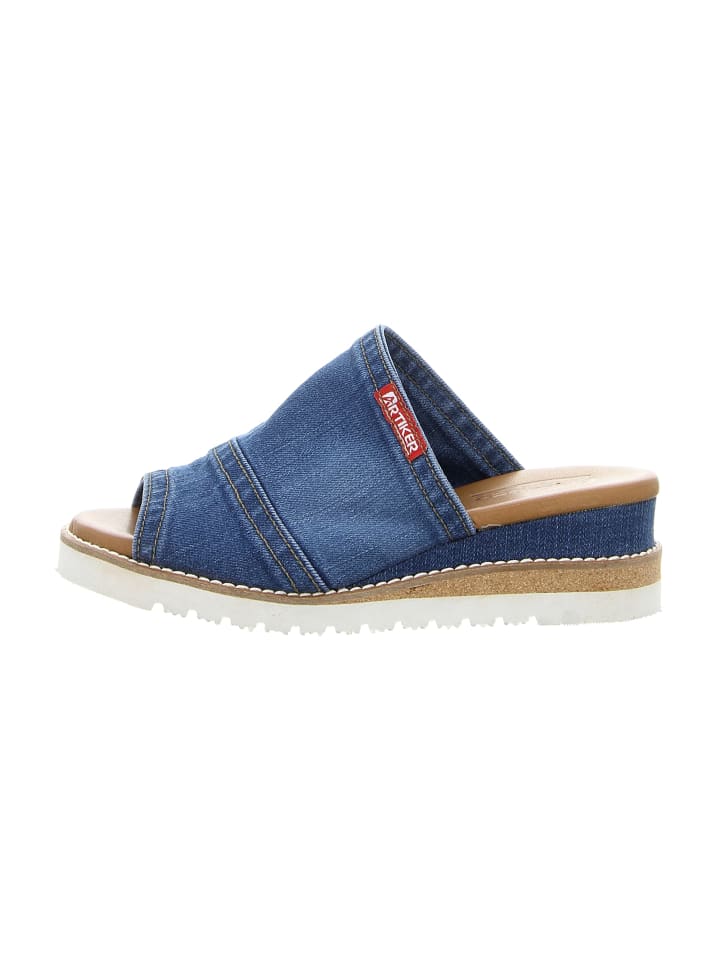 Keilpantoletten in Blau