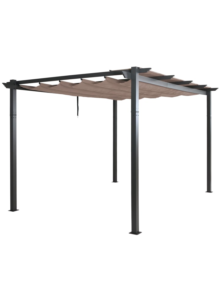 Aluminium Pergola N93, Taupe