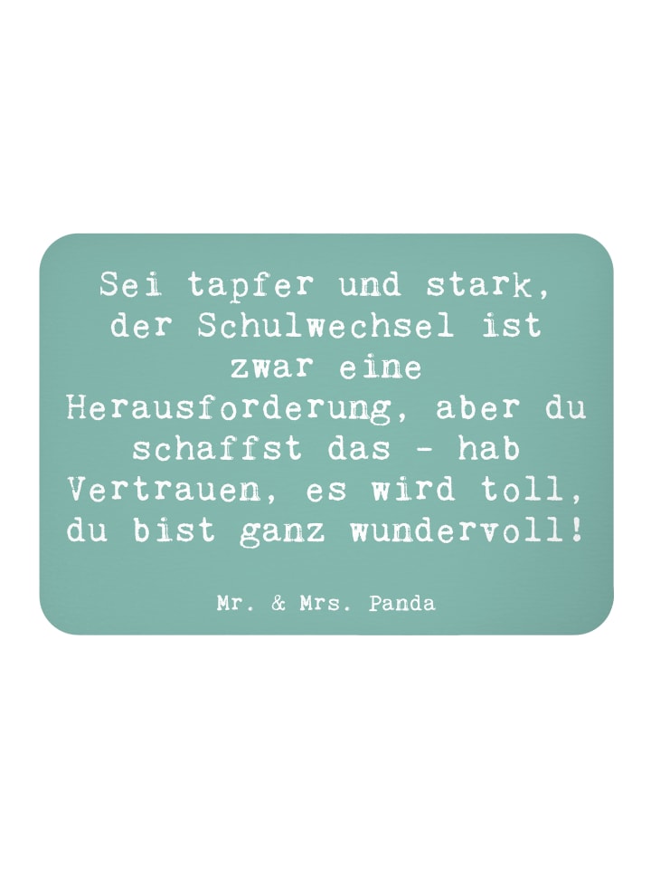 Kühlschrankmagnet Spruch Einen Schulwechsel bew... in Meeresbrise