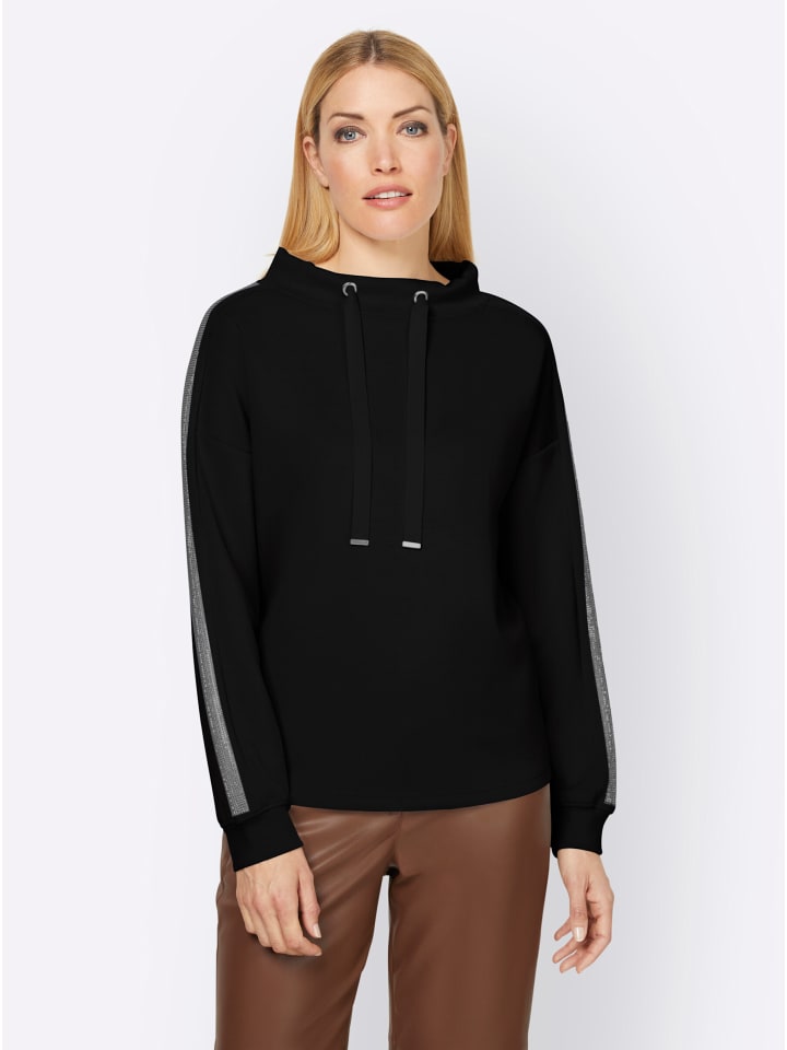 Sweatshirt in schwarz