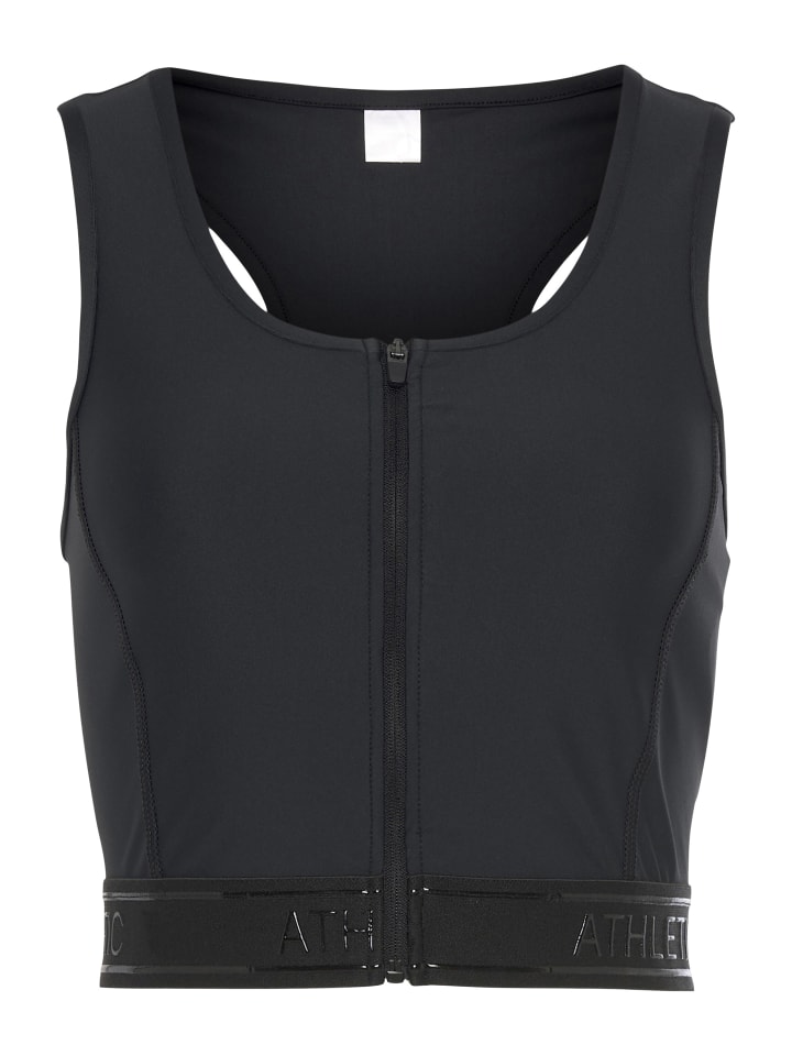 Crop-Top in schwarz