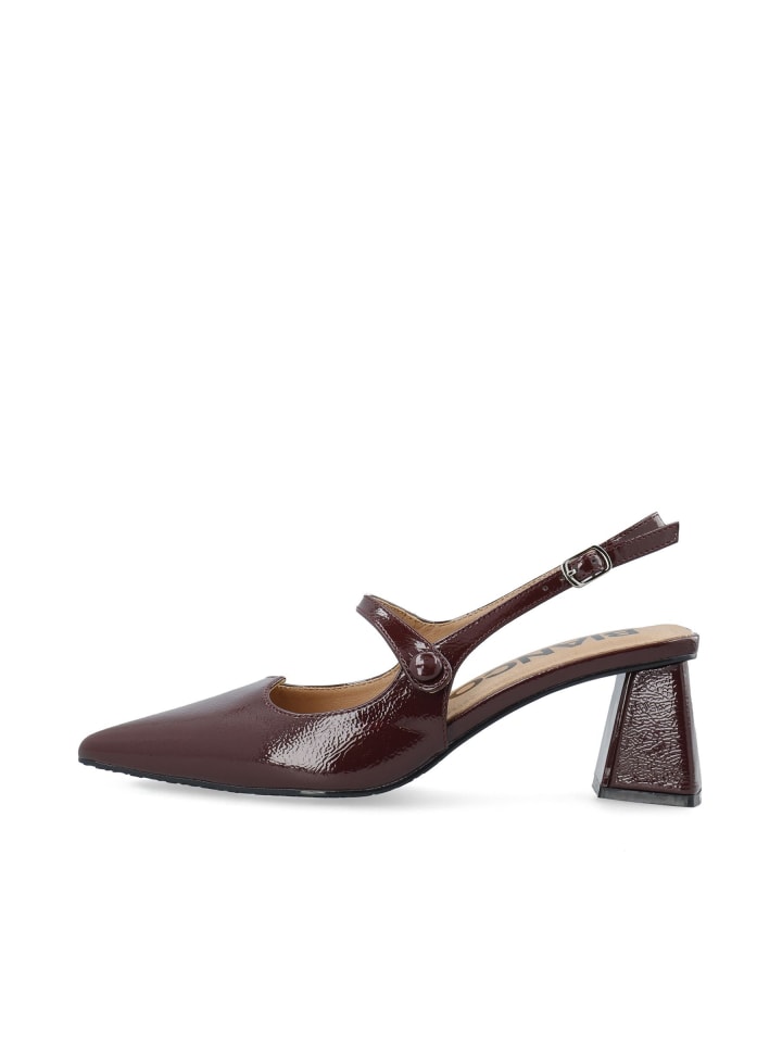 Slingbacks in BurgundyPatent1