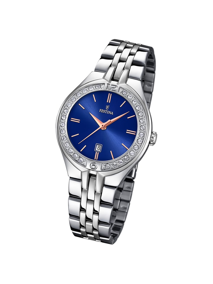 Analog-Armbanduhr Festina Mademoiselle silber mittel (ca. 32,5mm)