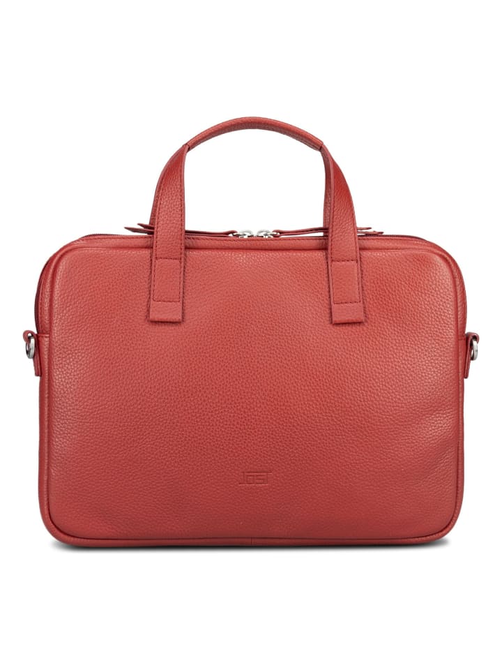 Vika Laptoptasche Leder 34 cm red