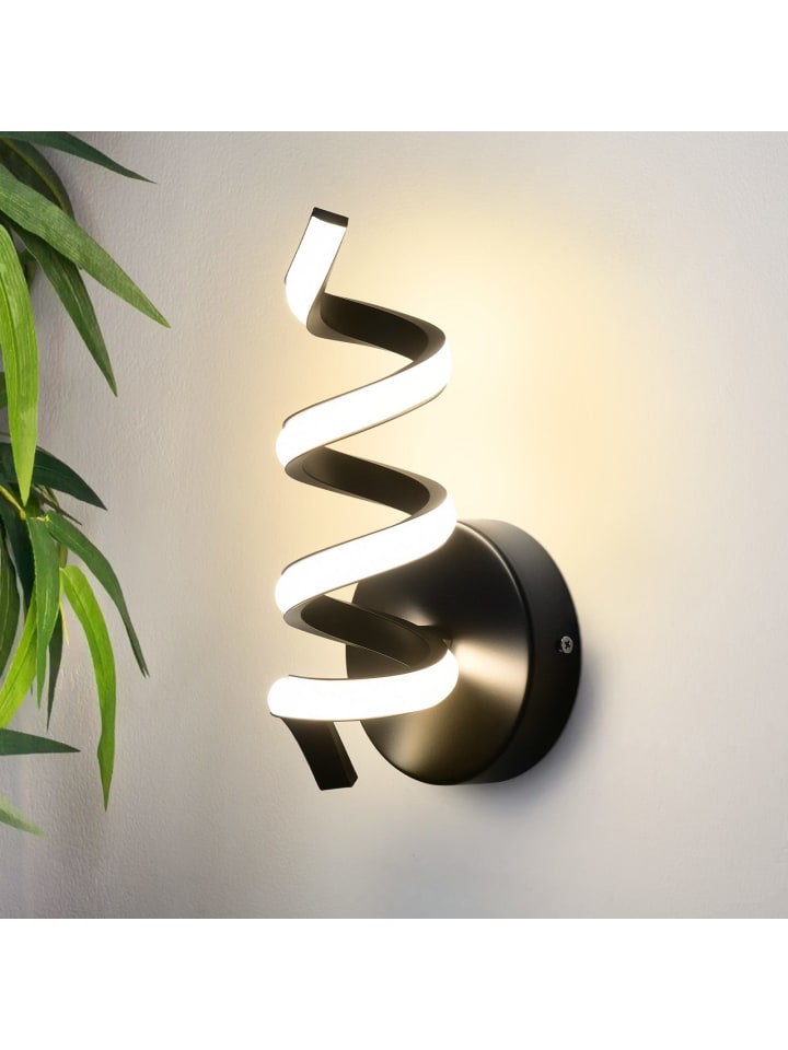 Wandleuchte LED in schwarz 3000K warmweiß Modern Treppenhausleuchte 7W