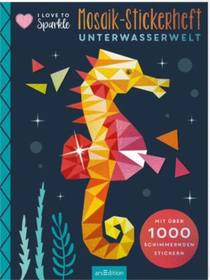 Buch - I Love to Sparkle - Mosaik-Stickerheft Unterwasserwelt